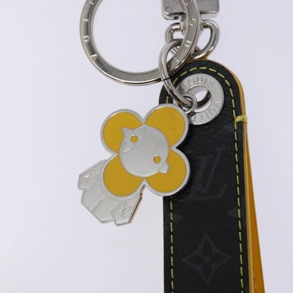 LOUIS VUITTON Monogram Eclipse Dragon Vivienne Key Holder MO1469 Auth 129758 - Picture 3 of 12